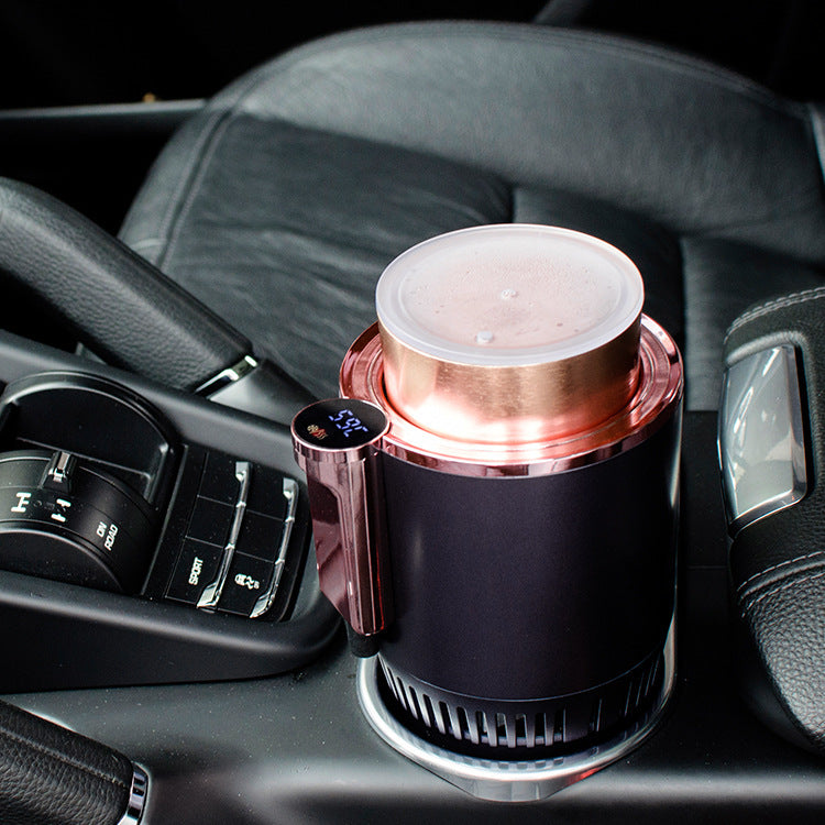 2 In 1 Car cup warmer & cooler with digital temp display