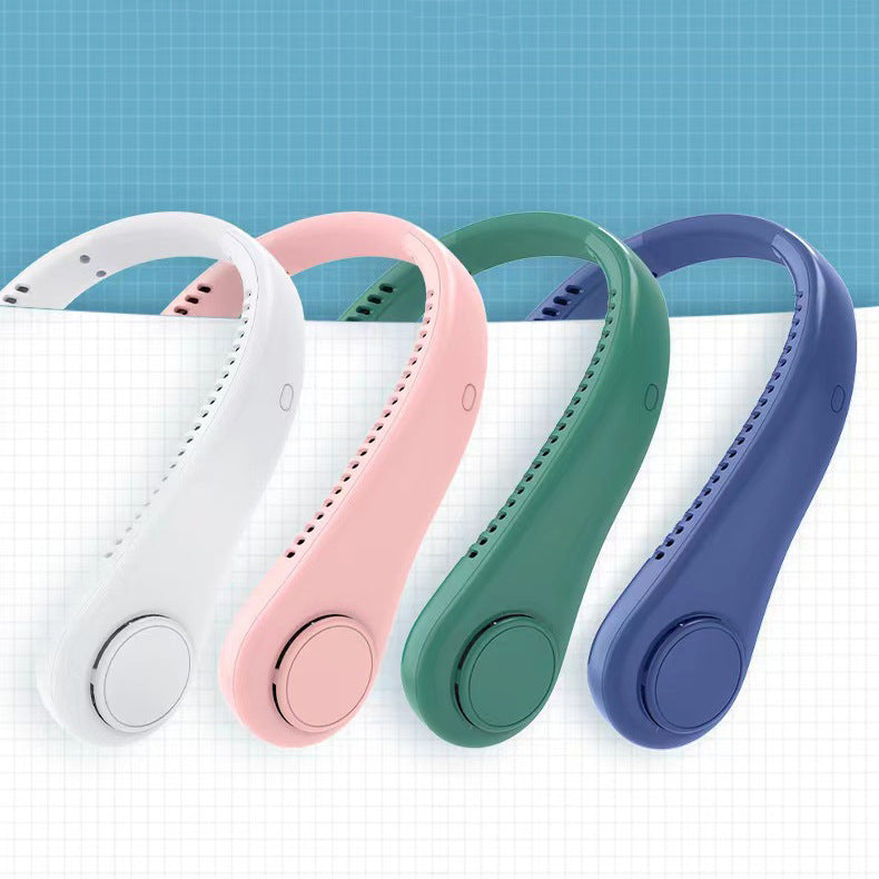 Mini travel friendly Neck Fan: Portable, Silent, Outdoor & USB rechargeable