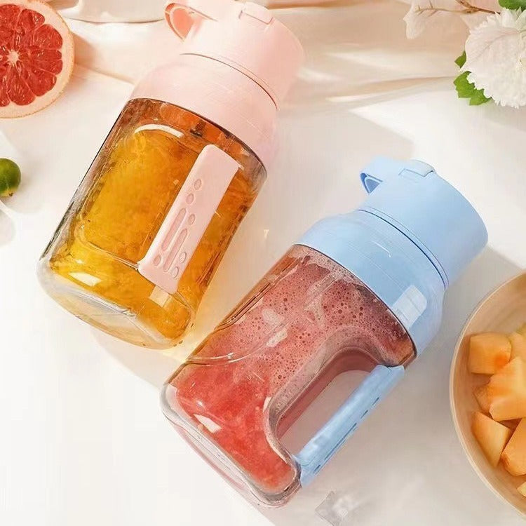 Summer Electric Juicer: Portable 1500ml Juice USB Rechargeable Blender