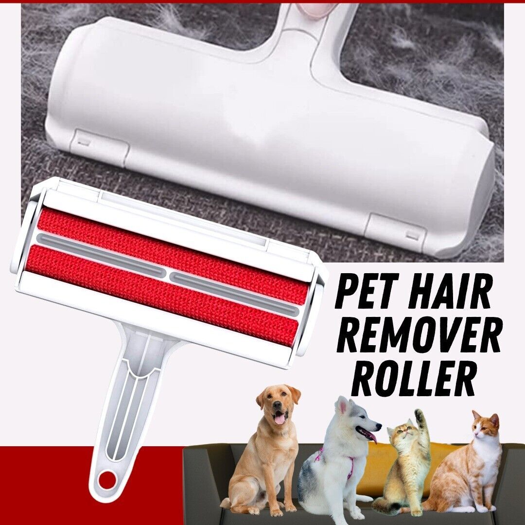 Reusable Pet Hair Lint Remover: Dog Cat Hair Roller for Sofa, Car & Clothes