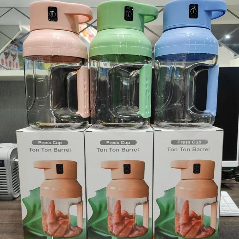 Summer Electric Juicer: Portable 1500ml Juice USB Rechargeable Blender