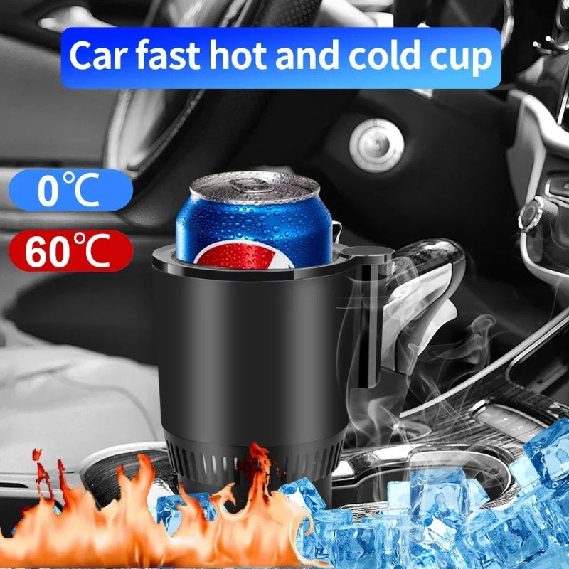 2 In 1 Car cup warmer & cooler with digital temp display