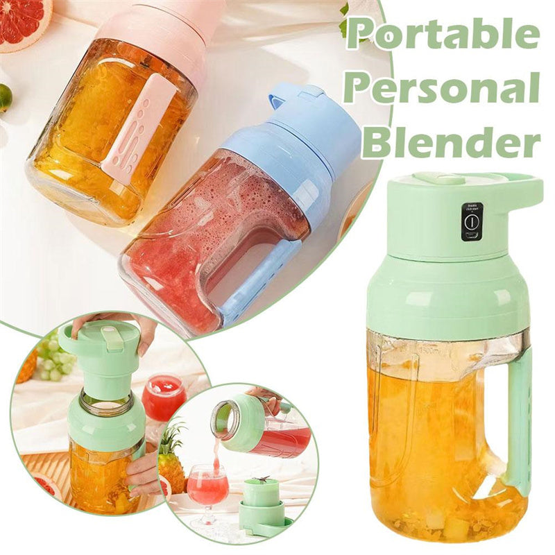 Summer Electric Juicer: Portable 1500ml Juice USB Rechargeable Blender