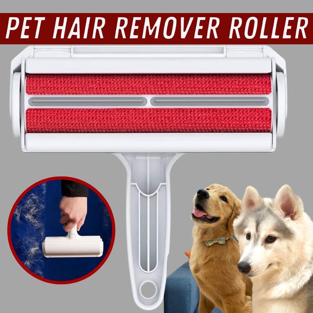 Reusable Pet Hair Lint Remover: Dog Cat Hair Roller for Sofa, Car & Clothes