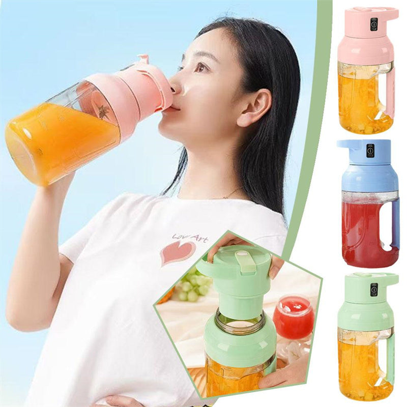 Summer Electric Juicer: Portable 1500ml Juice USB Rechargeable Blender